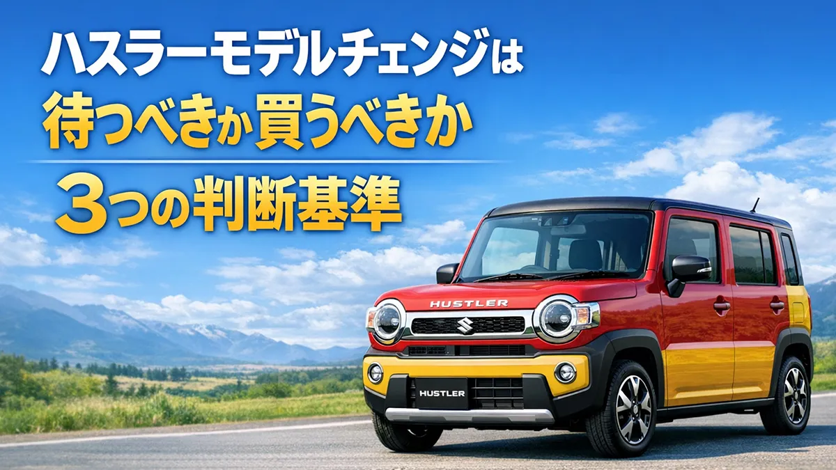 ハスラーモデルチェンジは待つべきか買うべきか3つの判断基準