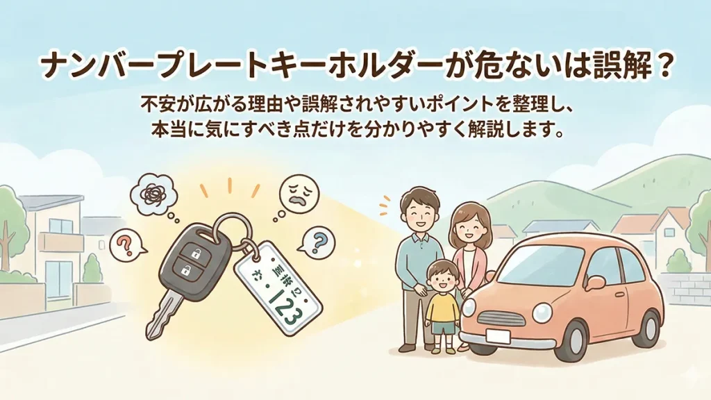 ナンバープレートキーホルダーが危ないは誤解？
