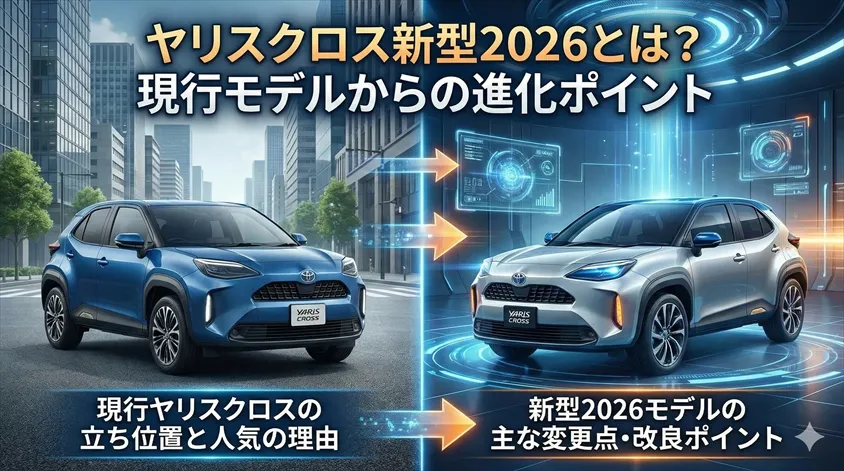 ヤリスクロス新型2026とは?現行モデルからの進化ポイント