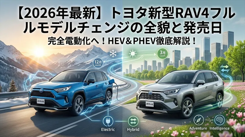 【2026年最新】トヨタ新型RAV4フルモデルチェンジの全貌と発売日