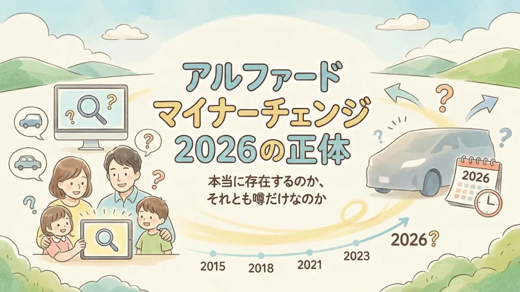 アルファード マイナーチェンジ 2026の正体