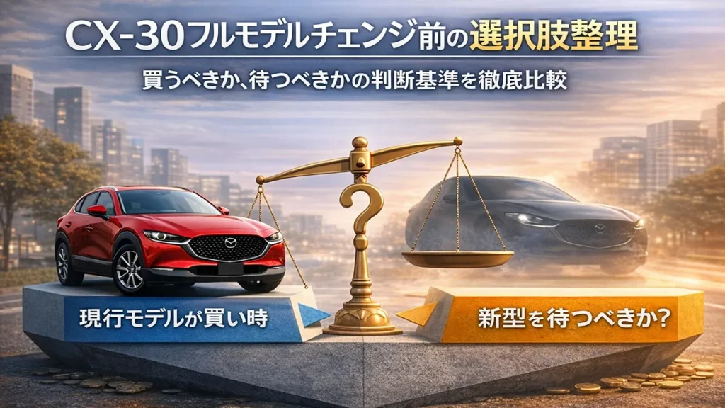 CX-30フルモデルチェンジ前の選択肢整理