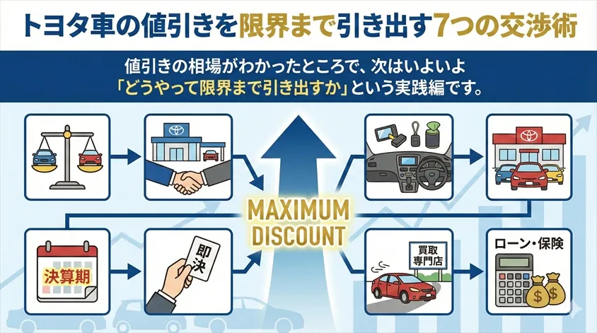 トヨタ車の値引きを限界まで引き出す7つの交渉術