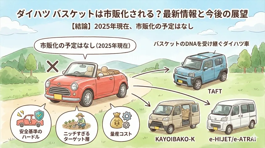 ダイハツ バスケットは市販化される?最新情報と今後の展望