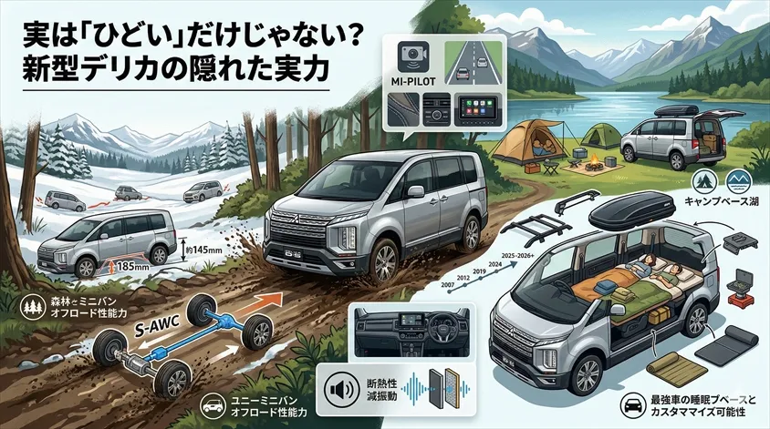 実は「ひどい」だけじゃない?新型デリカの隠れた実力