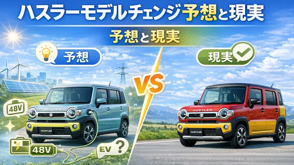 ハスラーモデルチェンジ予想と現実