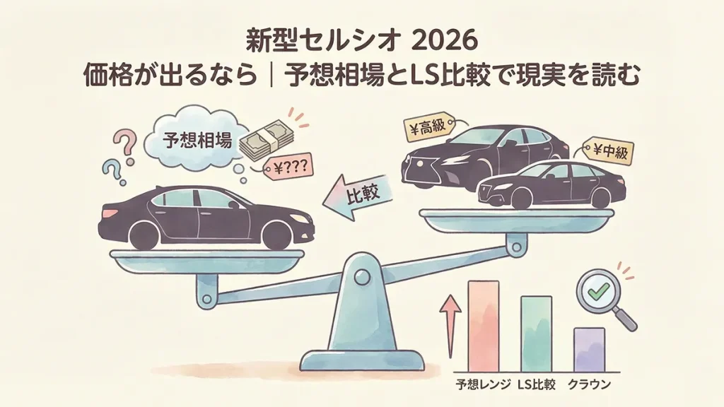 新型セルシオ 2026 価格が出るなら｜予想相場とLS比較で現実を読む
