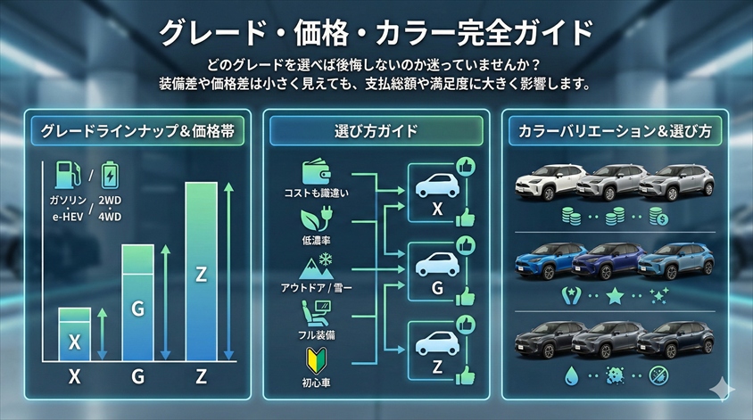 グレード・価格・カラー完全ガイド