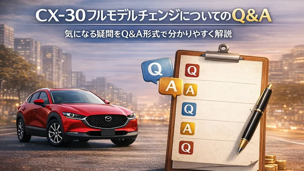 CX-30フルモデルチェンジについてのQ&A