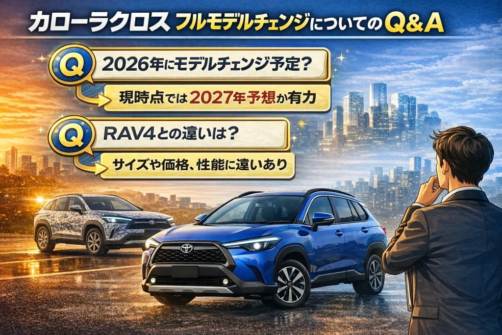 カローラクロスフルモデルチェンジについてのQ&A