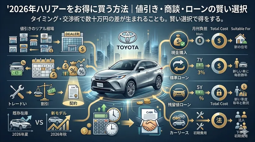 2026年ハリアーをお得に買う方法｜値引き・商談・ローンの賢い選択