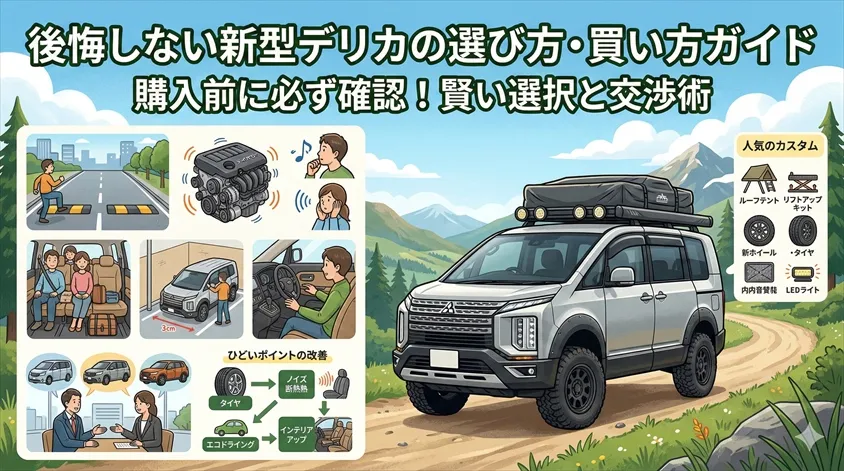 後悔しない新型デリカの選び方・買い方ガイド