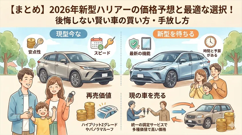 まとめ:2026年新型ハリアーの価格を予想して、自分に合った最適な選択を!