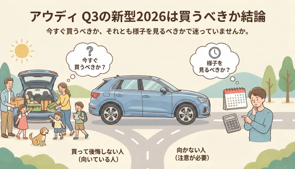アウディ Q3の新型2026は買うべきか結論