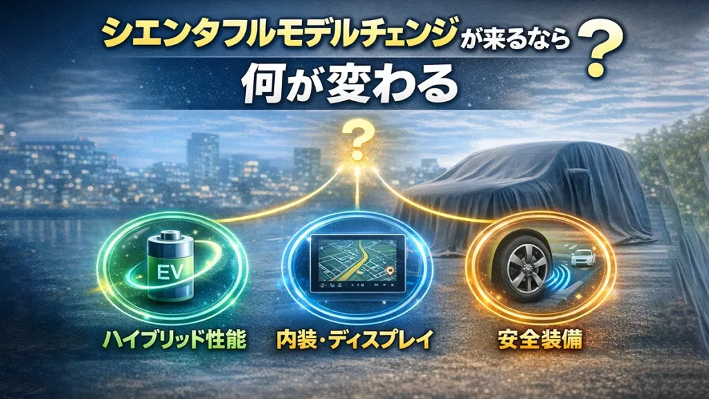 シエンタフルモデルチェンジが来るなら何が変わる