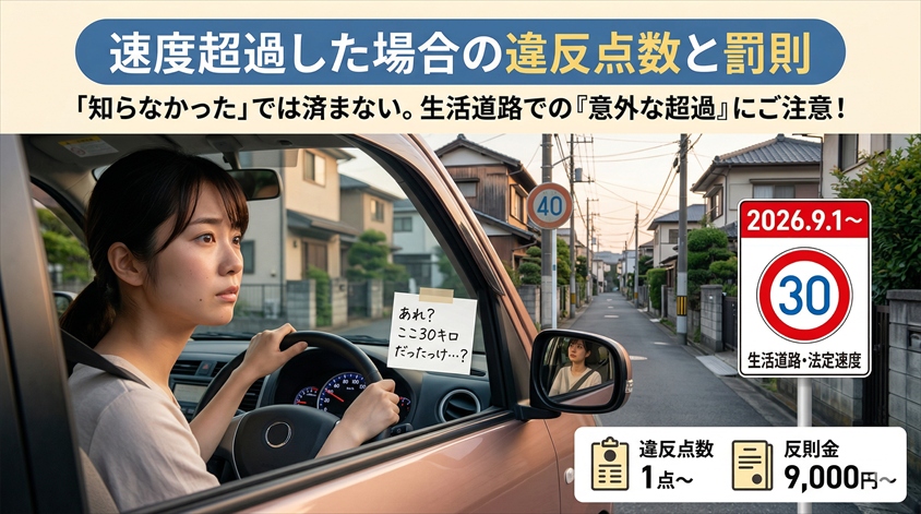 【結論】住宅街で標識がない道は「今は一律30キロではない」