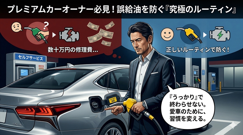 プレミアムカーオーナーが実践すべき誤給油防止策
