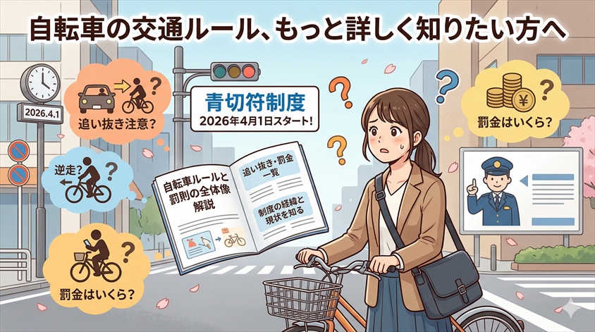 自転車の交通ルール、もっと詳しく知りたい方へ
