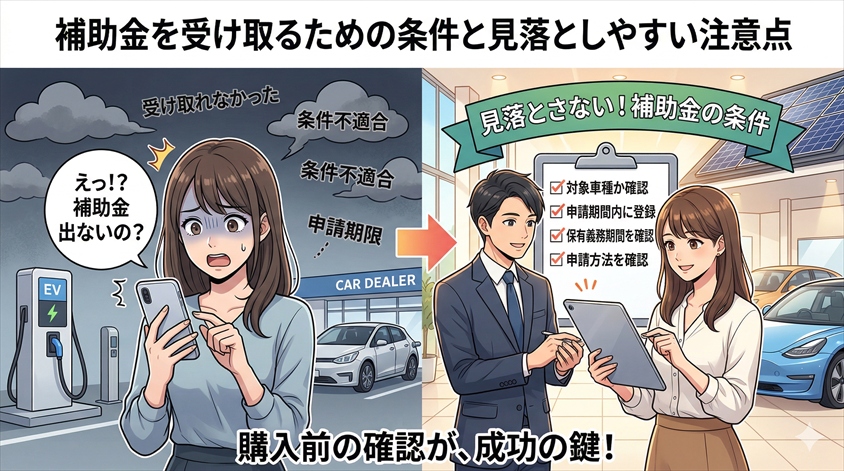 補助金を受け取るための条件と見落としやすい注意点