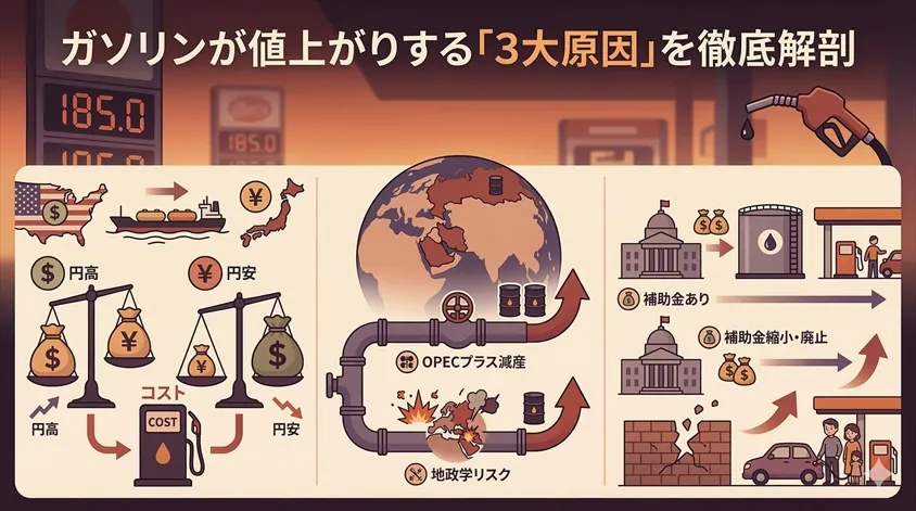 ガソリンが値上がりする「3大原因」を徹底解剖
