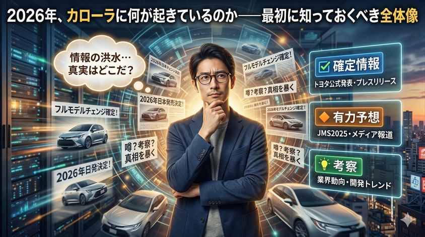 2026年、カローラに何が起きているのか——最初に知っておくべき全体像