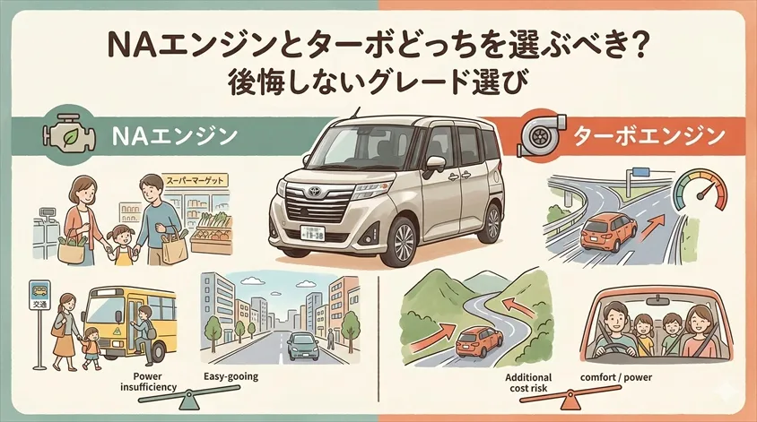 NAエンジンとターボどっちを選ぶべき？後悔しないグレード選び