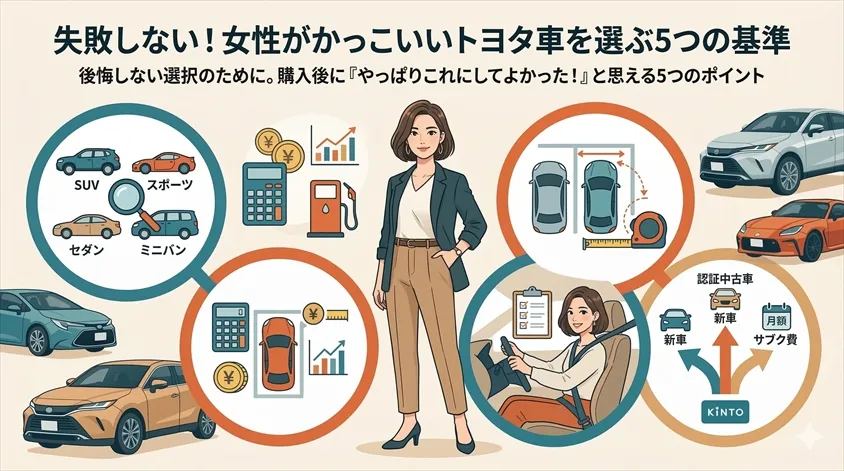 失敗しない！女性がかっこいいトヨタ車を選ぶ5つの基準