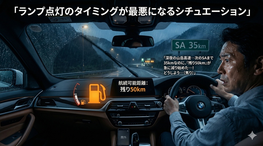 「ランプ点灯のタイミングが最悪になるシチュエーション」