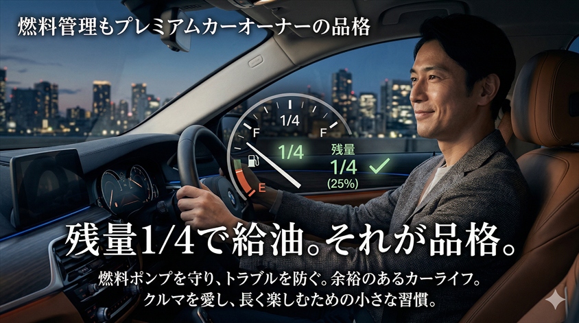 燃料管理もプレミアムカーオーナーの品格