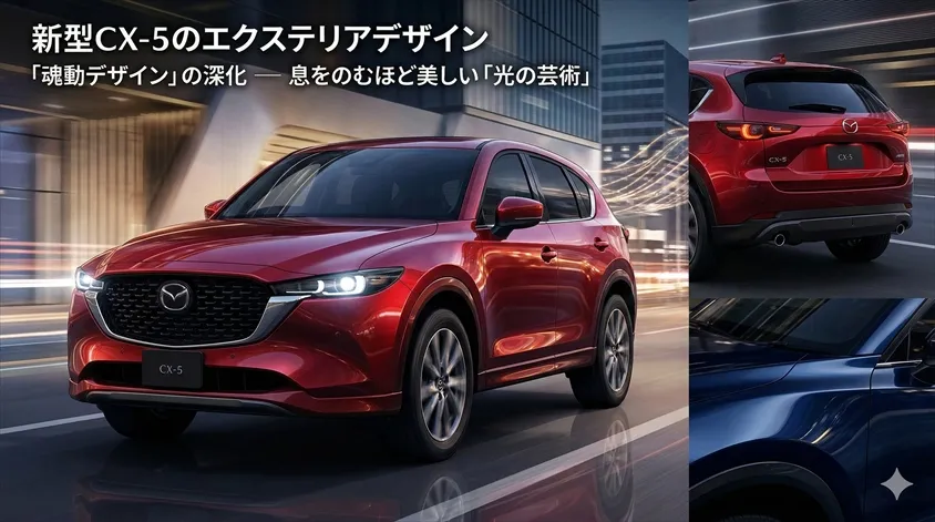 新型CX-5のエクステリアデザイン｜魂動デザインはどう進化する？