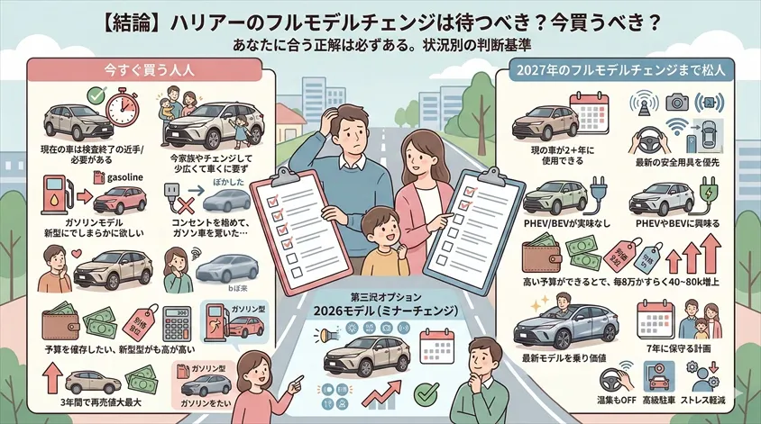 【結論】ハリアーのフルモデルチェンジは待つべき？今買うべき？