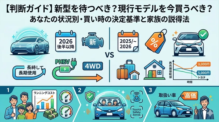 【判断ガイド】新型を待つべき？現行モデルを今買うべき？