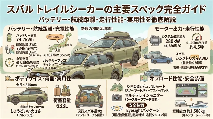スバル トレイルシーカーの主要スペック完全ガイド