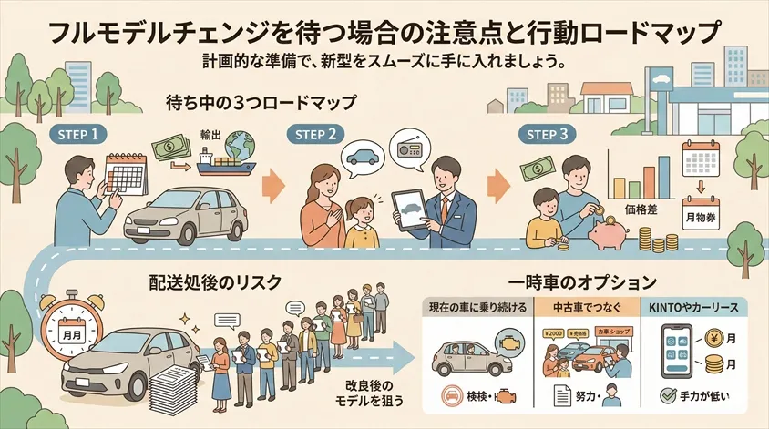 フルモデルチェンジを待つ場合の注意点と行動ロードマップ