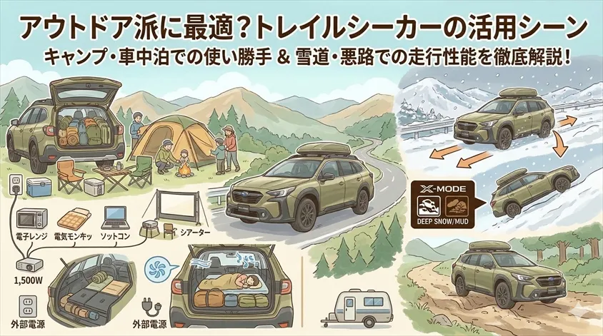 アウトドア派に最適？トレイルシーカーの活用シーン
