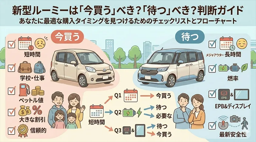 新型ルーミーは「今買う」べき?「待つ」べき?判断ガイド