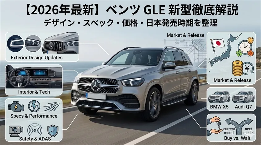 【2026年最新】ベンツ GLE 新型情報まとめ｜デザイン・スペック・価格・発売時期を徹底解説
