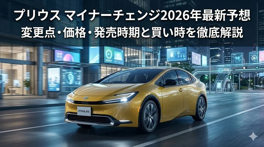プリウス マイナーチェンジ2026年最新予想｜変更点・価格・発売時期と買い時を徹底解説