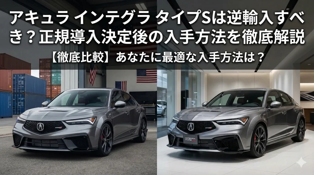 アキュラ インテグラ タイプSは逆輸入すべき？正規導入決定後の入手方法を徹底解説