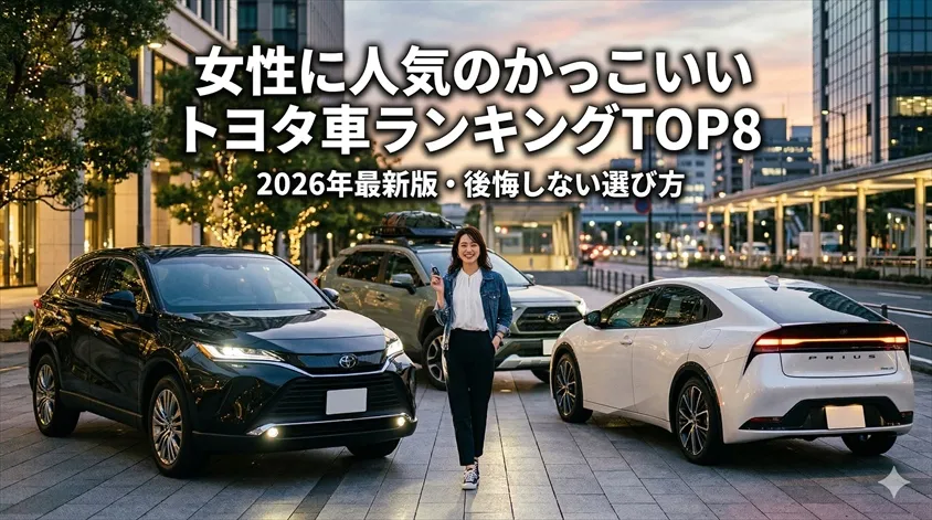 女性に人気のかっこいいトヨタ車ランキングTOP8|2026年最新版・後悔しない選び方