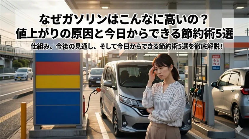 なぜガソリンはこんなに高いの？値上がりの原因と今日からできる節約術5選