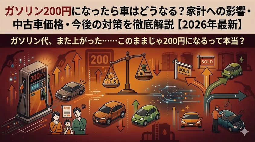 ガソリン200円になったら車はどうなる？家計への影響・中古車価格・今後の対策を徹底解説【2026年最新】