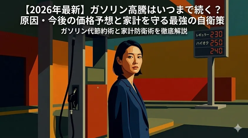 【2026年最新】ガソリン高騰はいつまで続く？原因・今後の価格予想と家計を守る最強の自衛策