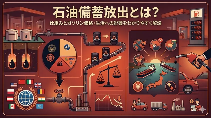 石油備蓄放出とは?仕組みとガソリン価格・生活への影響をわかりやすく解説