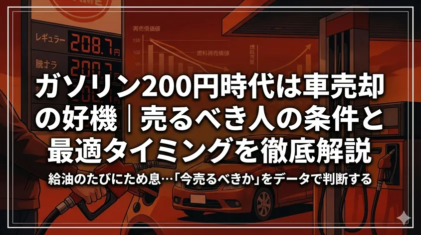 ガソリン200円時代は車売却の好機｜売るべき人の条件と最適タイミングを徹底解