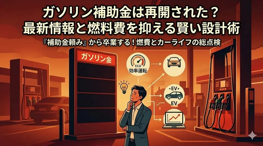 ガソリン補助金は再開された？最新情報と燃料費を抑える賢い設計術
