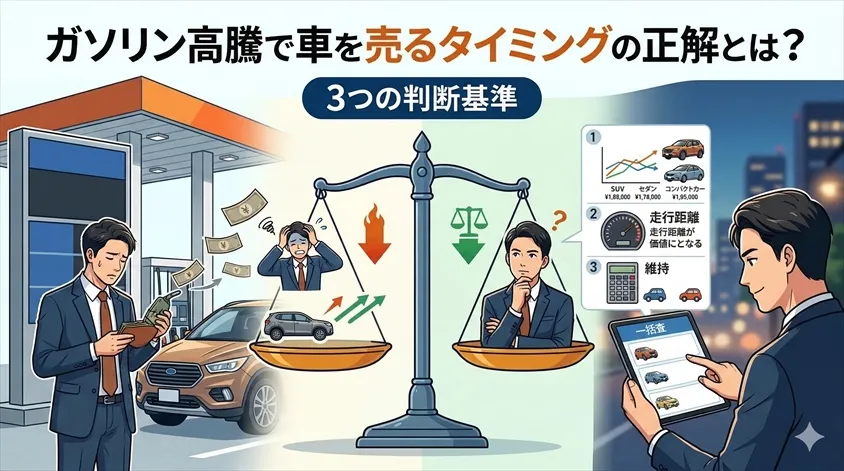 ガソリン高騰で車を売るタイミングの正解とは？3つの判断基準