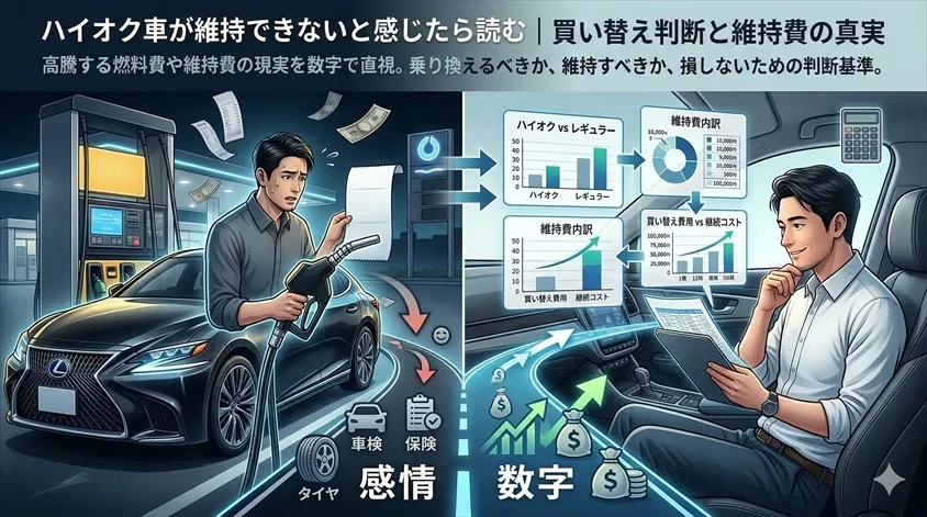 ハイオク車が維持できないと感じたら読む｜買い替え判断と維持費の真実