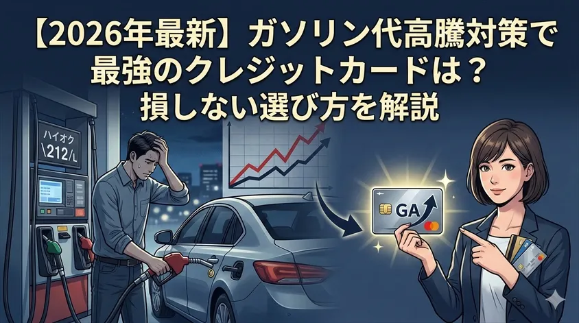 【2026年最新】ガソリン代高騰対策で最強のクレジットカードは？損しない選び方を解説