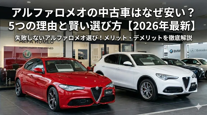 アルファロメオの中古はなぜ安い？5つの理由と失敗しない選び方【2026年最新】
